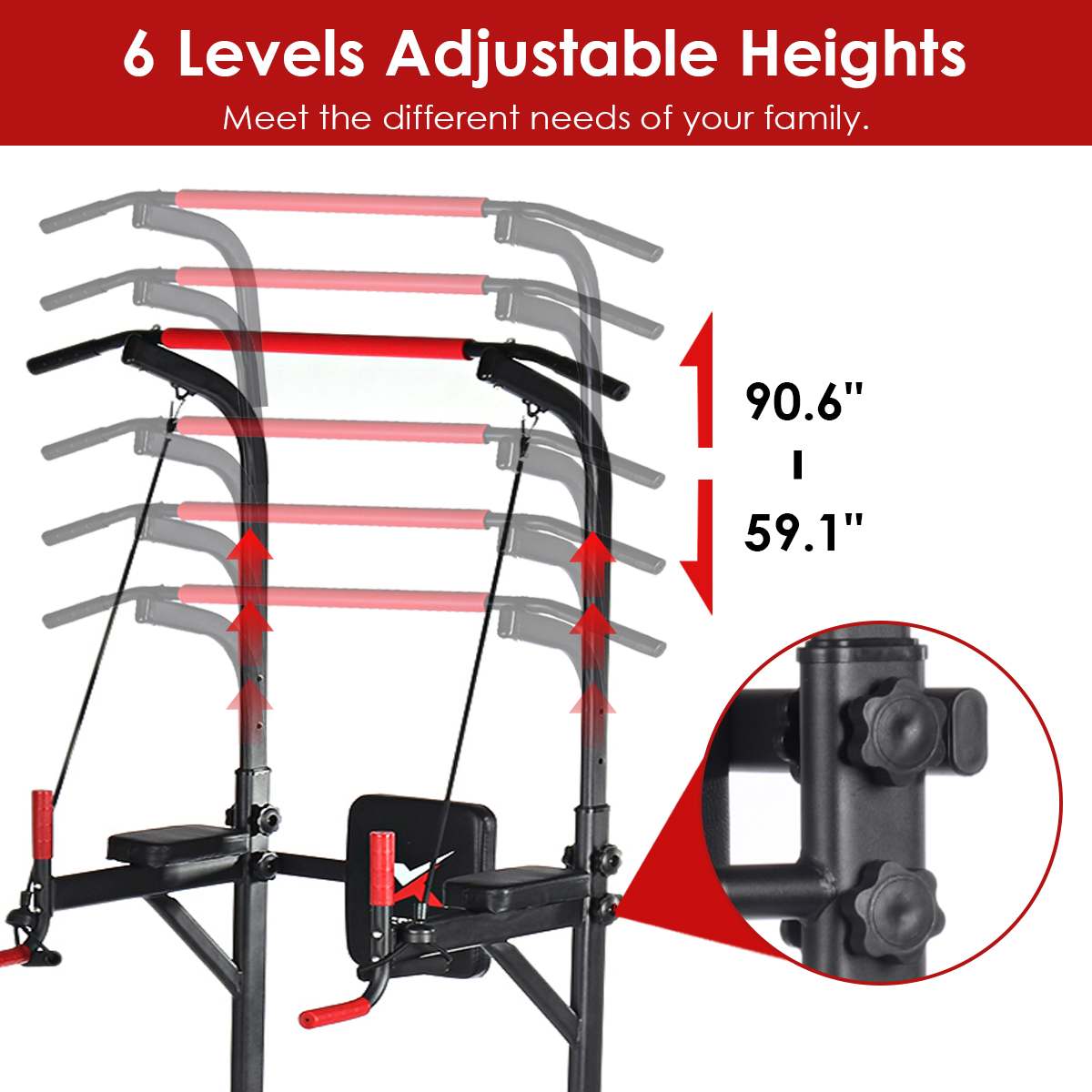 Multifunction Workout Pull Up Station