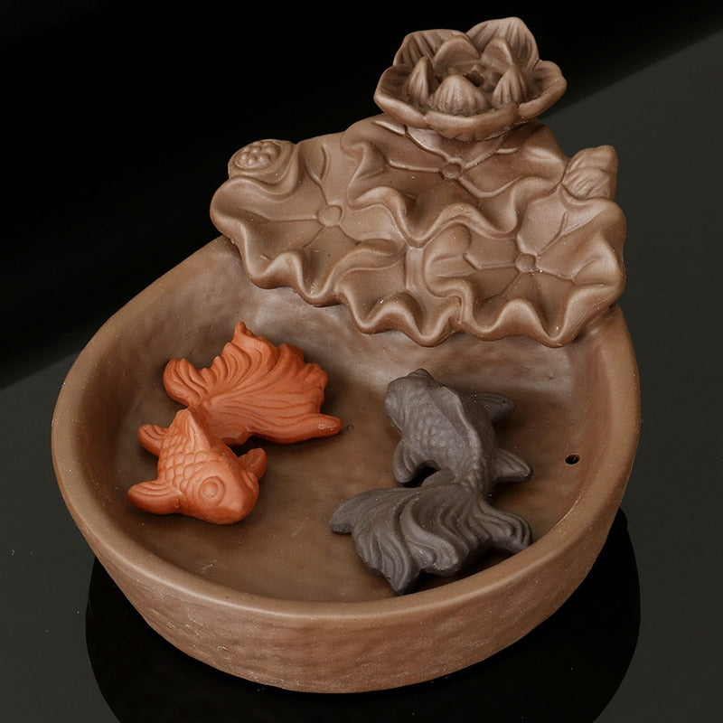 Fish Backflow Incense Burner