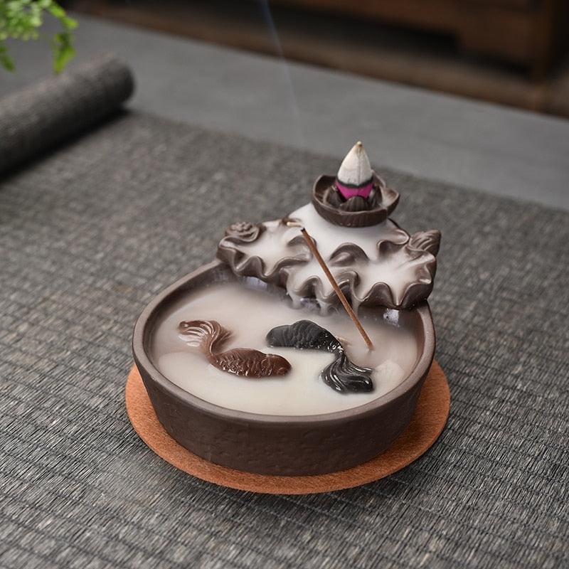 Fish Backflow Incense Burner