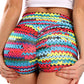 Women's Pattern Printed Scrunch Shorts