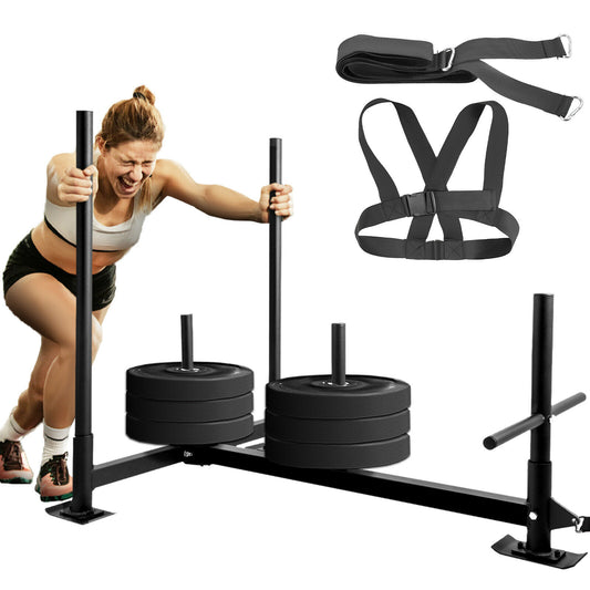 VEVOR Weight Sled for Strength Training Max Capacity 500LBS