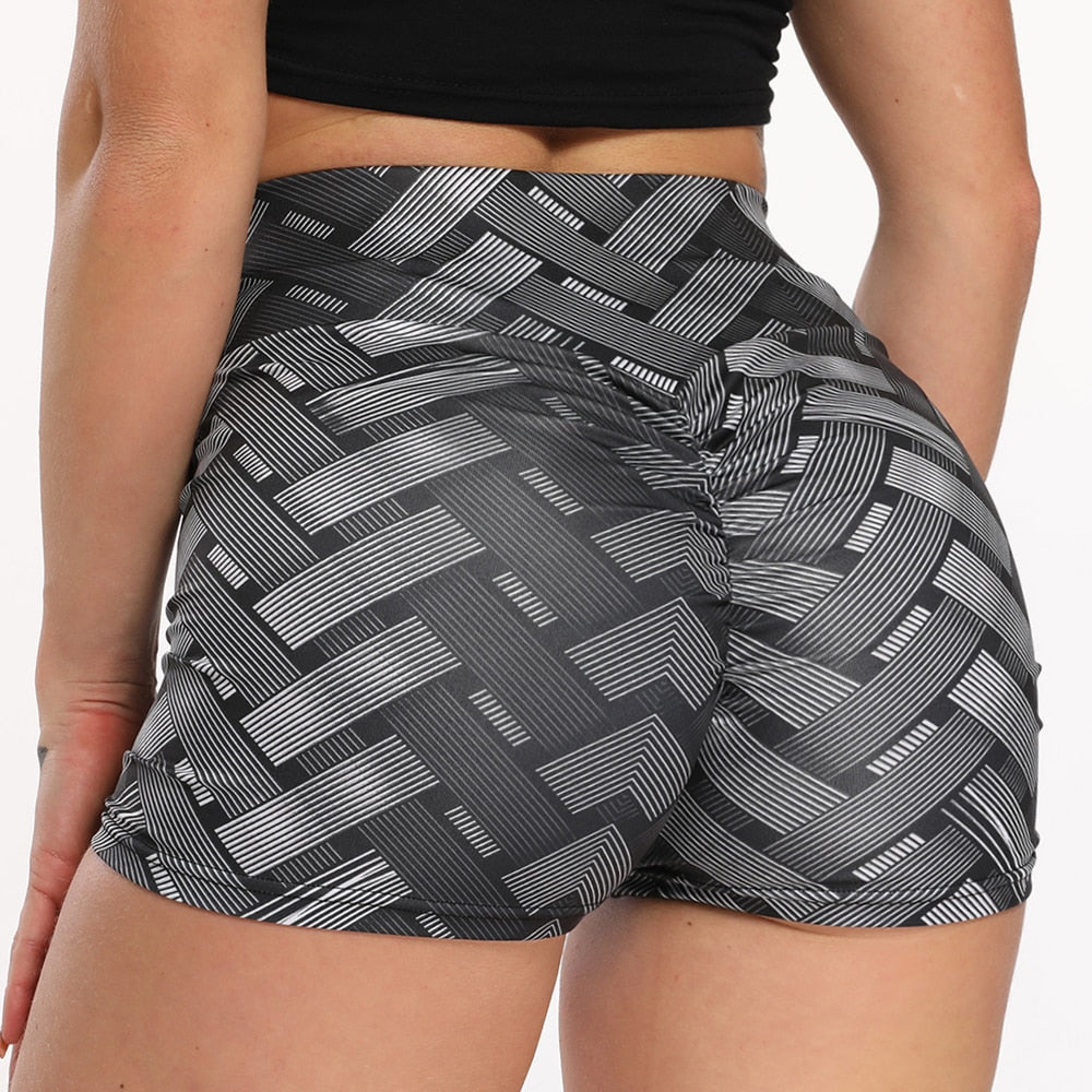 Women's Pattern Printed Scrunch Shorts