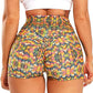 Women's Pattern Printed Scrunch Shorts