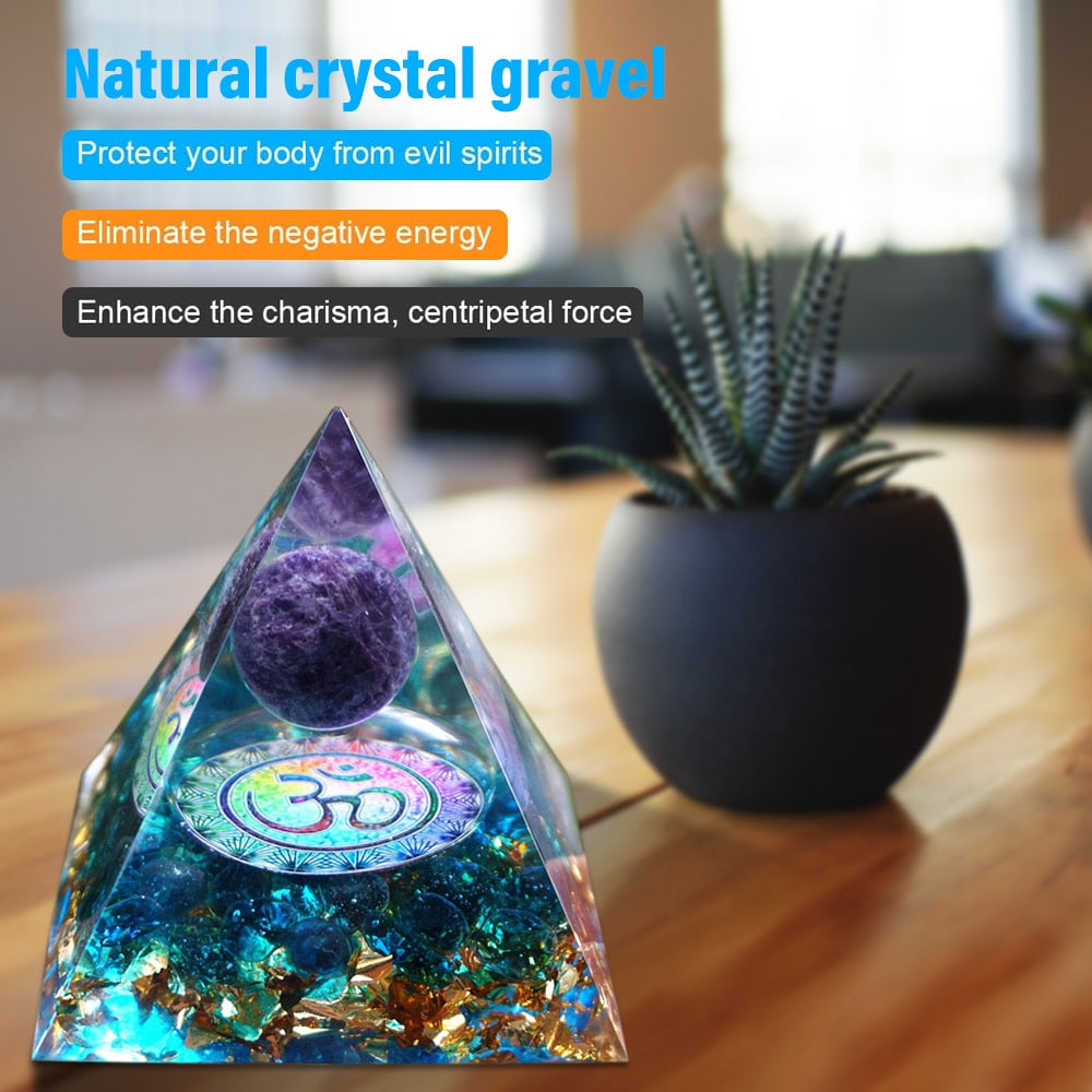 Pyramid Meditation Crystal Crushed Stone