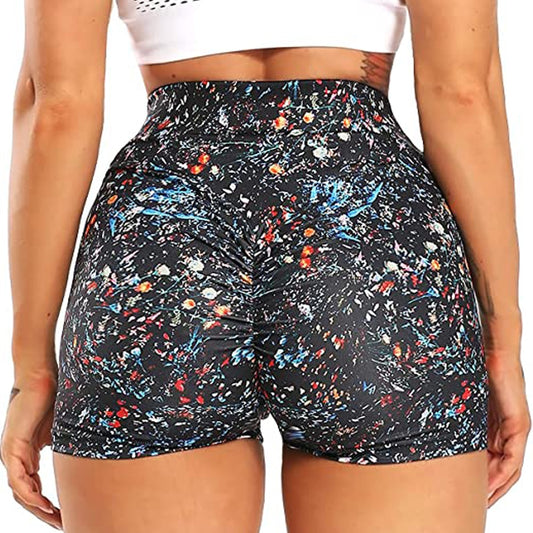 Women's Pattern Printed Scrunch Shorts