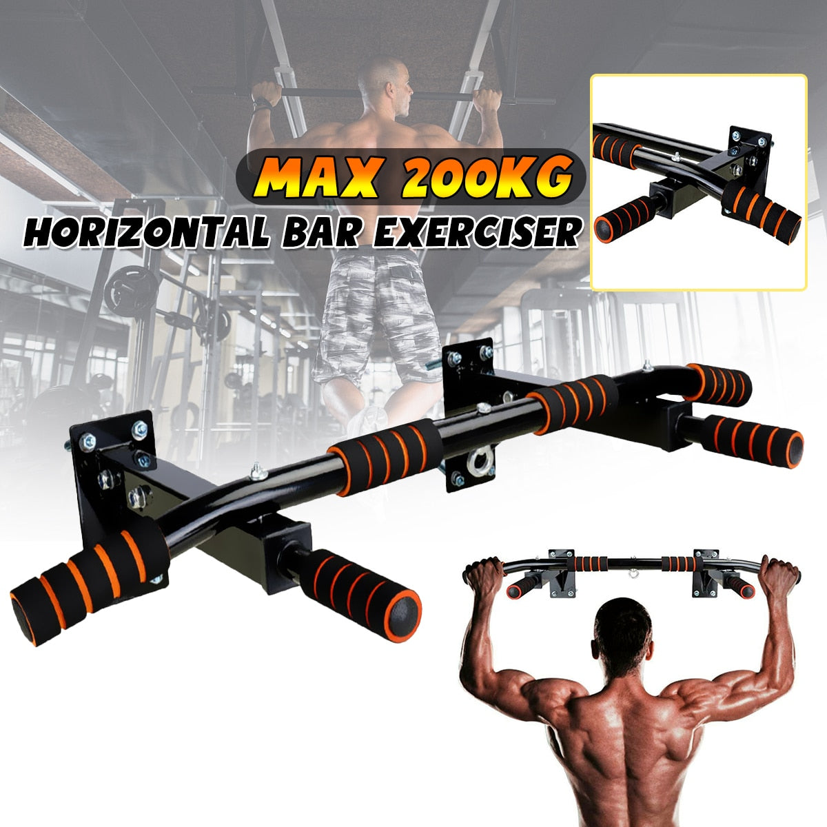 Door Wall Horizontal Pull - Up Bar