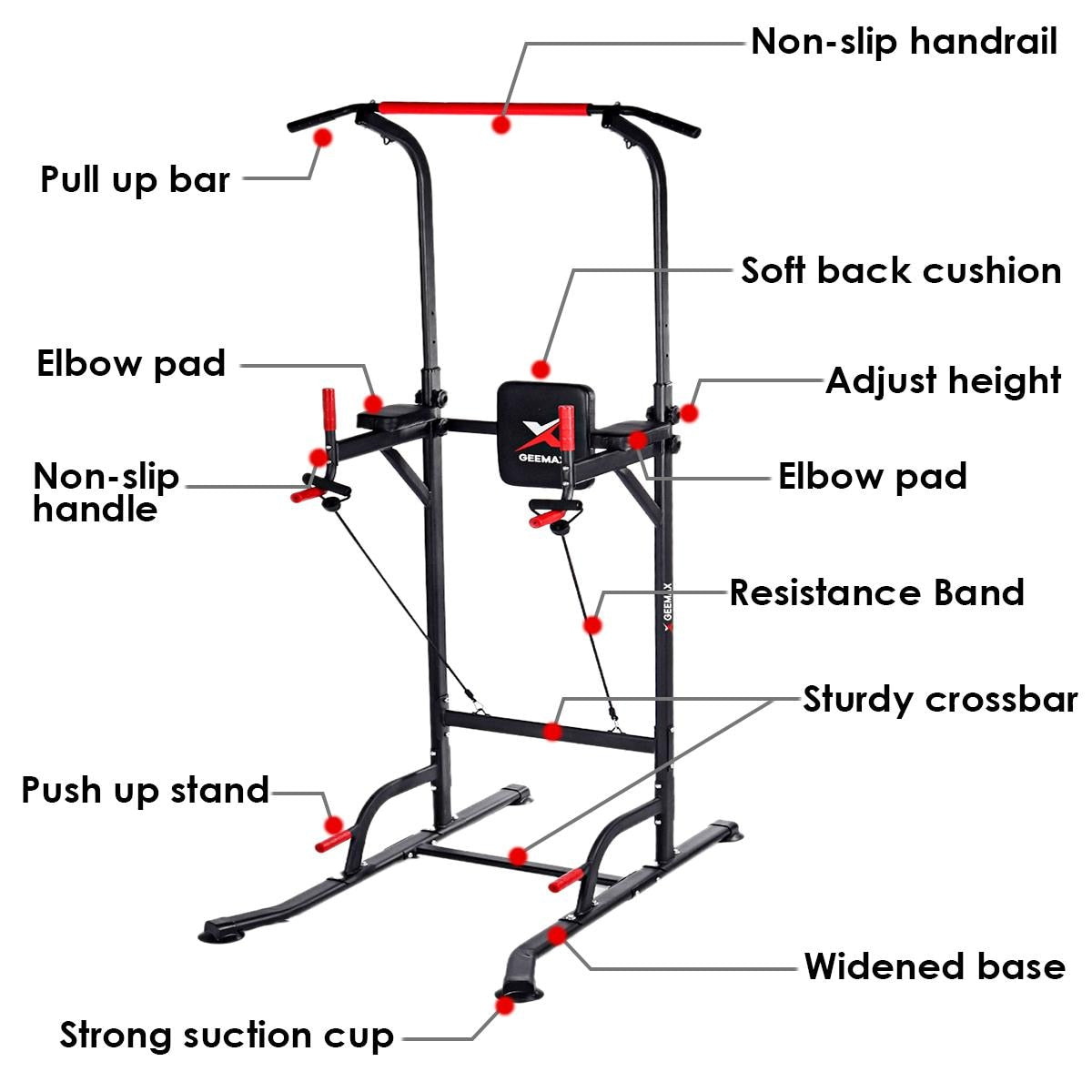 Multifunction  Workout Pull Up Station