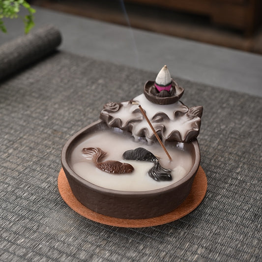 Fish Backflow Incense Burner