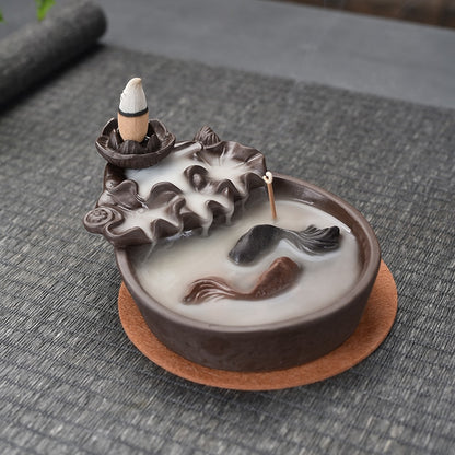 Fish Backflow Incense Burner