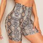 Snakeskin Women's Yoga Shorts