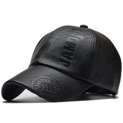 Men's  Leather Baseball Cap