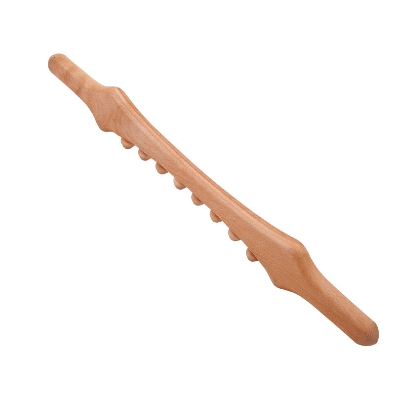 New 8 Beads Massage Wood Stick