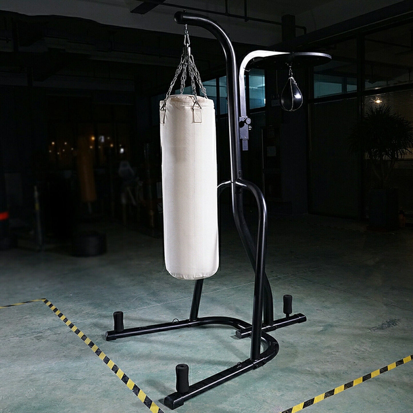 Standing Adjustable Boxing Stand w/ 3 Plate Pegs