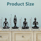 4 Pcs Yoga Meditation  Figurine