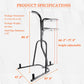 Standing Adjustable Boxing Stand w/ 3 Plate Pegs