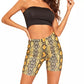 Snakeskin Women's Yoga Shorts