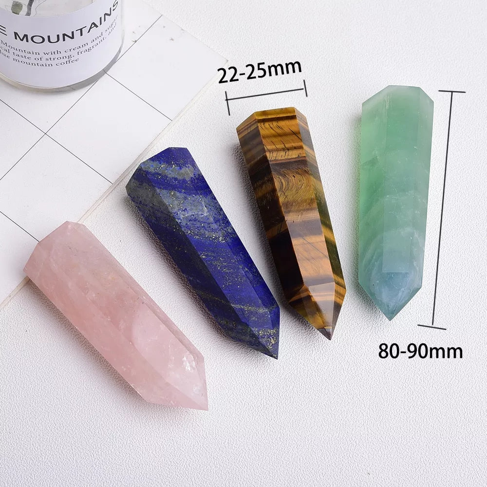 4PCS /set Healing Crystal Wands