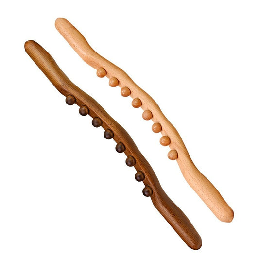 New 8 Beads Massage Wood Stick