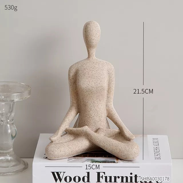 Abstract Art Yoga Pose Figurines