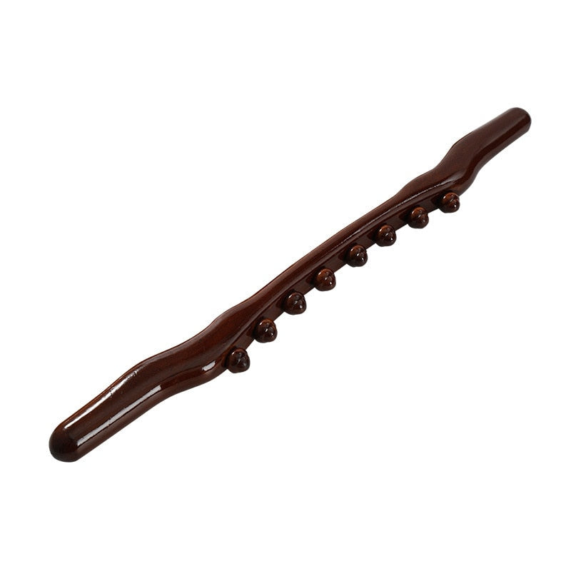 New 8 Beads Massage Wood Stick