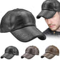 Men's  Leather Baseball Cap