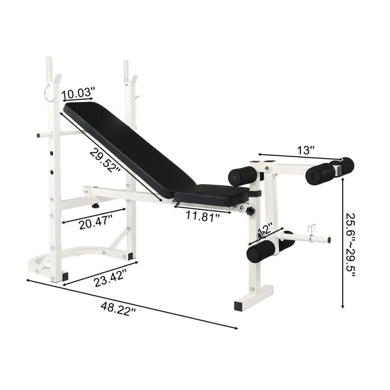 Fitness Weightlifting Foldable Adjustable Bench