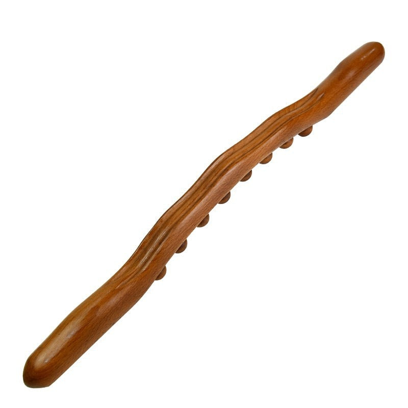 New 8 Beads Massage Wood Stick