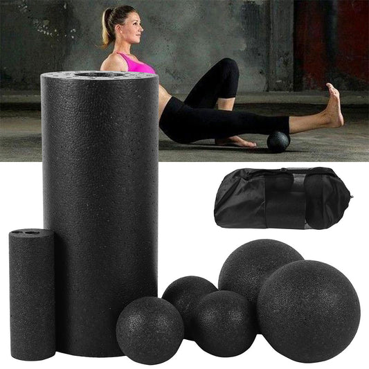 3/5pcs Yoga Massage Roller & Fitness Ball